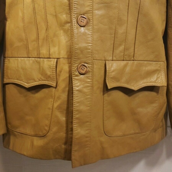 Vintage Pioneer Wear Men's Leather Tan Western